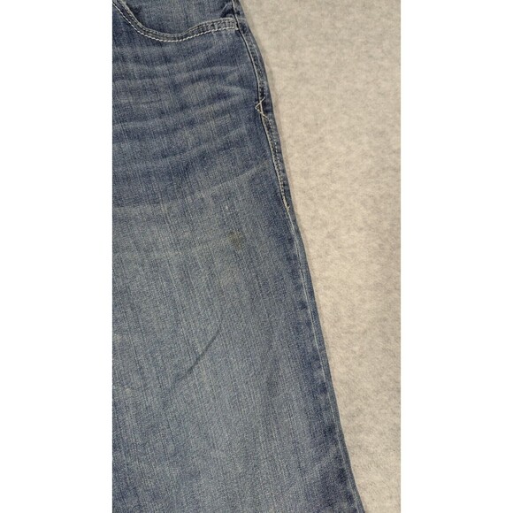 Ariat Denim Women Jeans 32Rx31 Trouser Boot Leg Raw Frayed Hems Light Wash - Picture 3 of 15